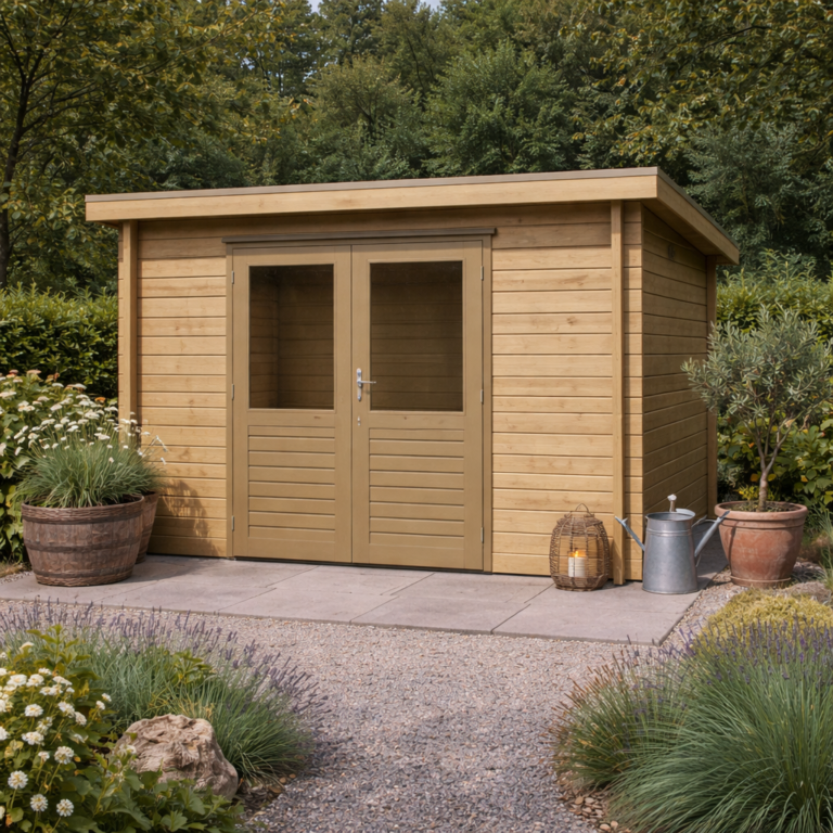 Lugarde Gartenhütte Jasmin 300 x 250 cm in Hauptansicht 01