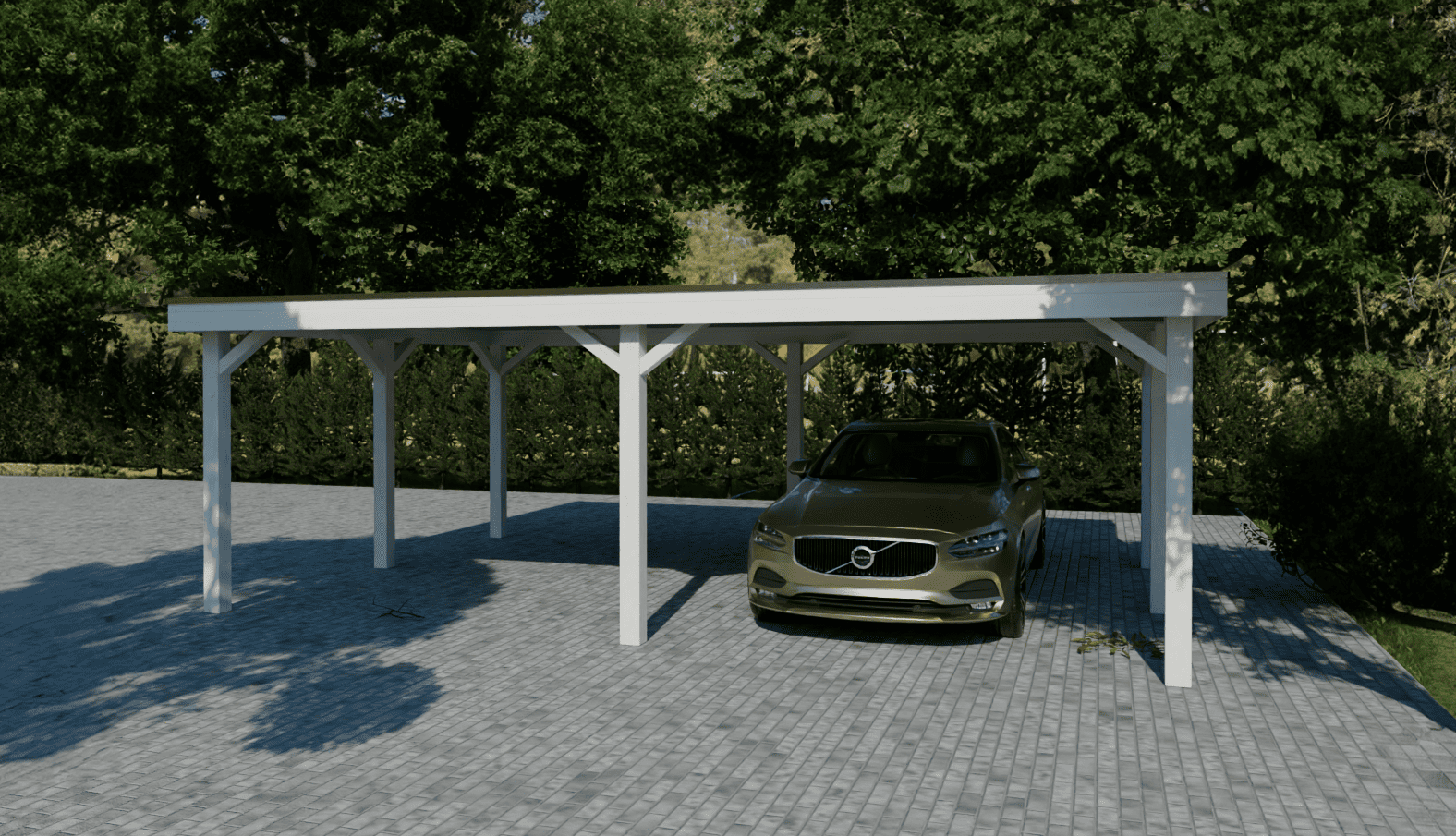 Individuell geplanter Holzcarport mit hochwertiger Konstruktion